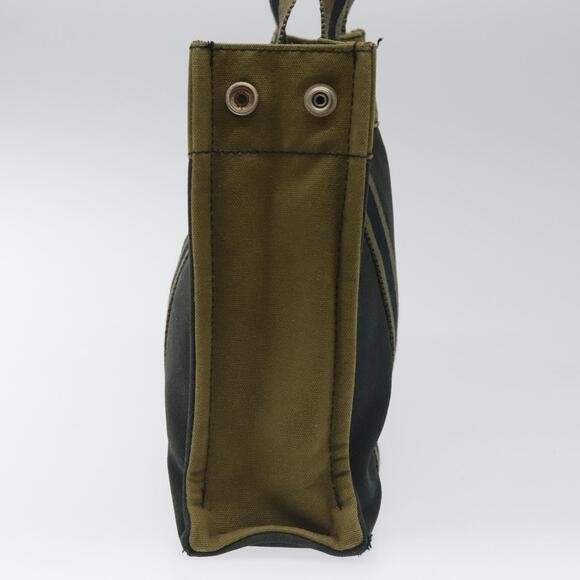 HERMES Fourre Tout PM Hand Bag Canvas Khaki - Picture 4 of 16